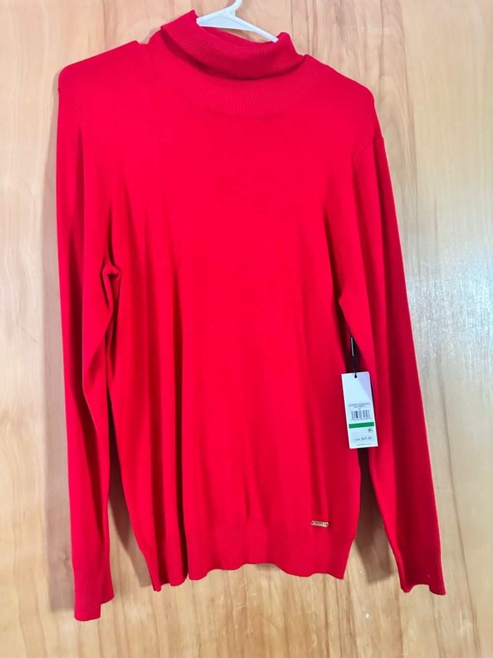 Women Calvin Klein Red Turtleneck Sweater